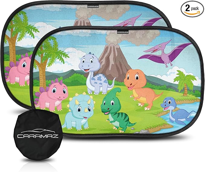 CARAMAZ Car Window Shade for Baby with Certified UV-Protection 2 Pack - 20"x12"