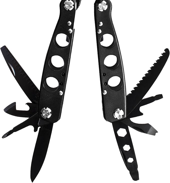 Smith & Wesson 6.5in Stainless Steel 14 Function Multi-Tool with Bottle Opener, Pliers, Screwdrivers and Sheath for Outdoor, Survival and EDC
