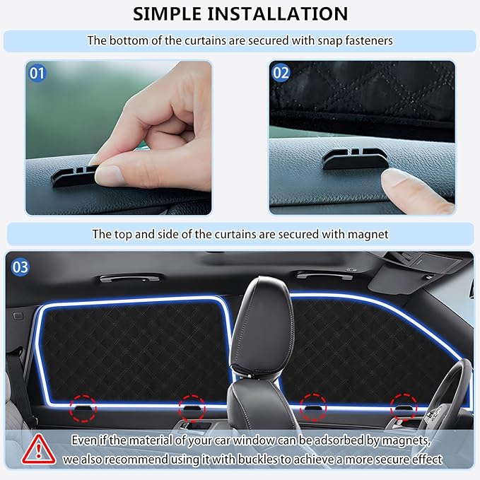 ZATOOTO Car Side Window Sun Shade for Honda CR-V 2017-2022, Double Layer Window Cover with Breathable Mesh Screen and Reversible Blackout Window Shade Design Privacy Curtain & UV Protection