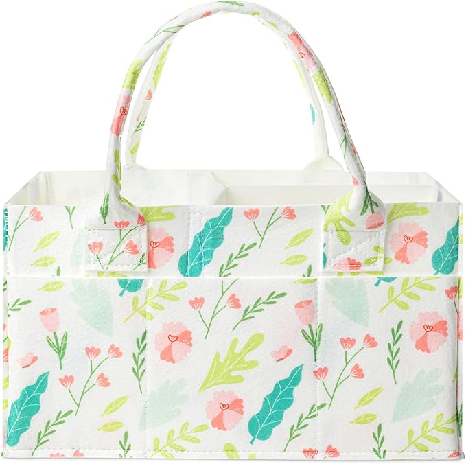 Mr. Pen- Baby Diaper Caddy Organizer, Blooming Palette, Diaper Organizer, Car Diaper Caddy