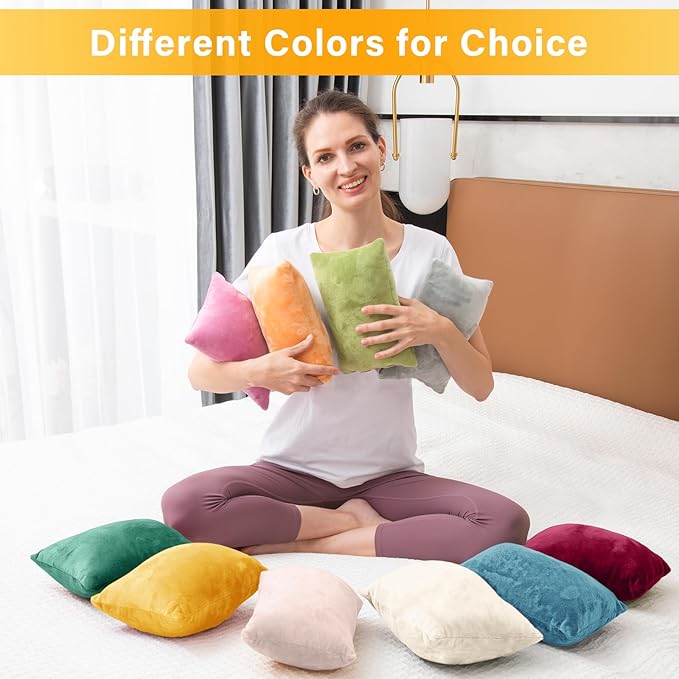 1 MIDDLE ONE 2 Pack Small Pillow, Memory Foam Mini Pillow 11 X 7 Inches for Travel, Sleeping, Nap and Neck, Knee, Lumbar Support, Tiny Cushion for Pet, Dogs (Golden Yellow)