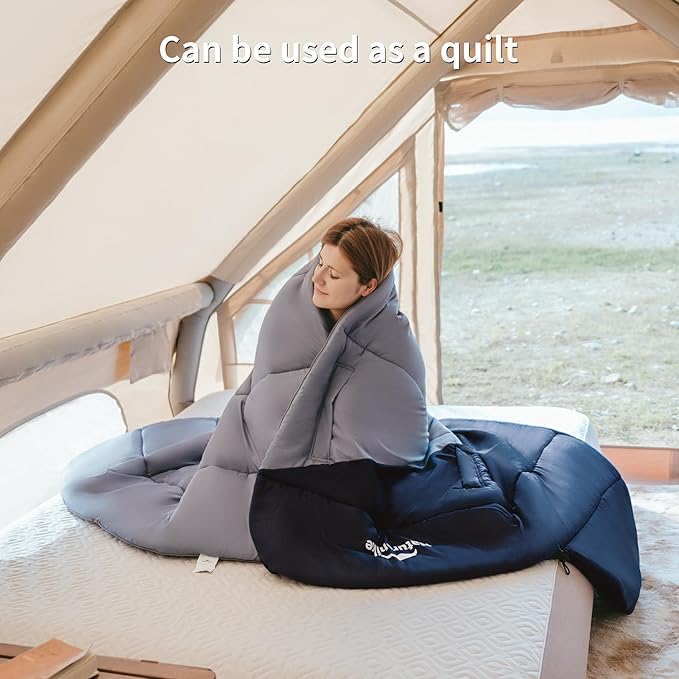 Naturehike Camping Sleeping Bag for Adults, Backpacking Compact Sleeping Bags 47℉, Lightweight for Camping, Hiking 3 Seasons