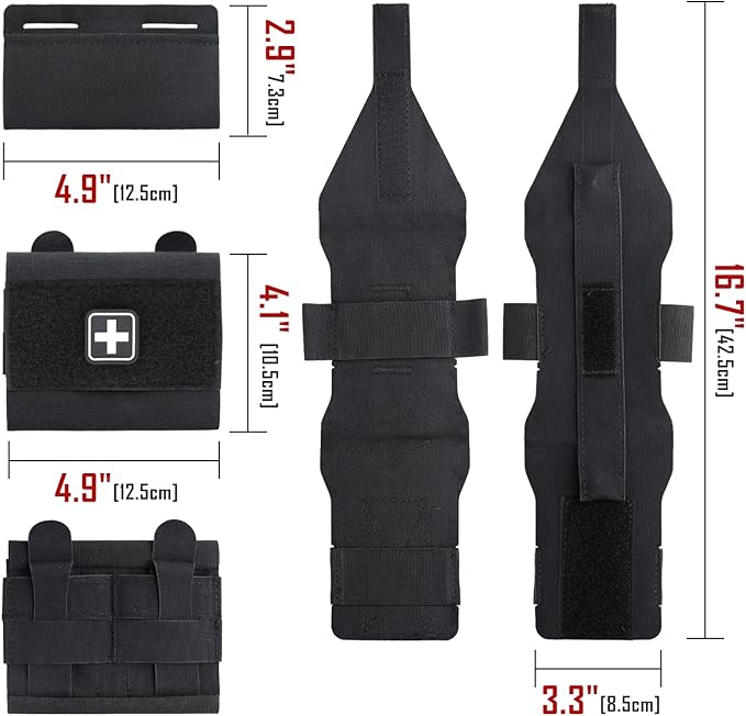 LIVANS Molle IFAK Micro Trauma Pouch, Tactical First Aid Belt IFAK Bag Medical EMT Emergency Survival Med Pouch Small EDC Portable Pack with Tourniquet Hammock for Duty Belt Vest Hunting