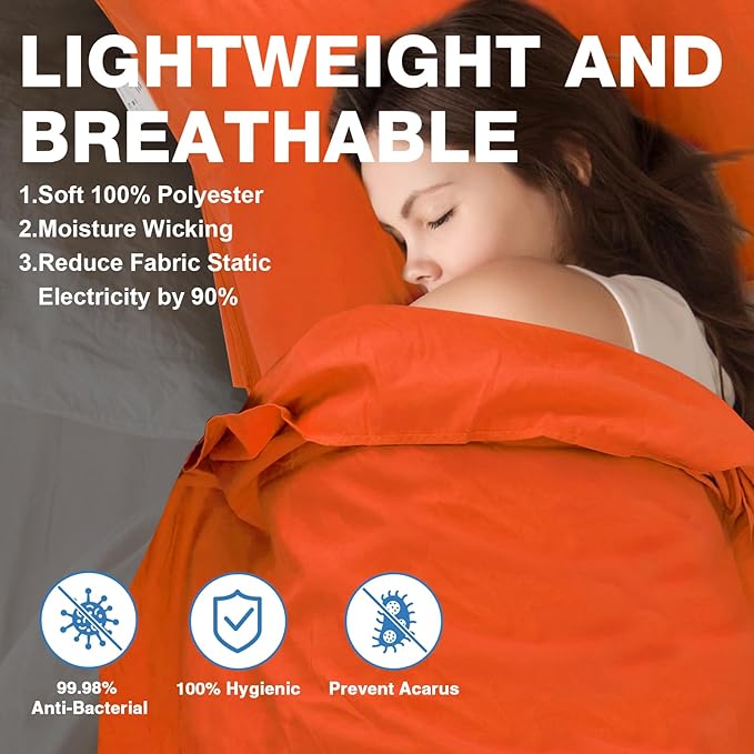 JAICOM Sleeping Bag Liner, Travel Sheets & Adult Sleep Sack, Ultralight and Portable Summer Sleeping Bag - Ideal for Backpacking, Hotels and Hostels, Business Trips, Camping