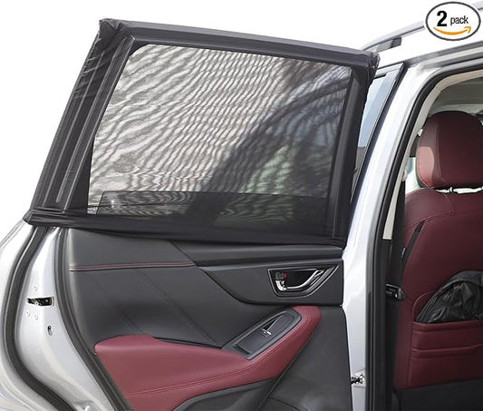 100% Protection from Bugs Compatible with Subaru Forester 2013-2024 Shade Breathable Mesh Car Curtains Door/Window Net Car Window Screens for Camping-2PCS
