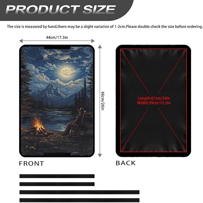 RV Door Window Shade Cover, RV Door Window UV Protective Cover, Foldable Travel Trailer Motorhome Rv Screen Door Protector, Camping Pattern