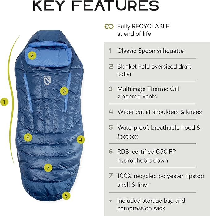 NEMO Equipment Disco Men's & Women's Endless Promise Down Sleeping Bag