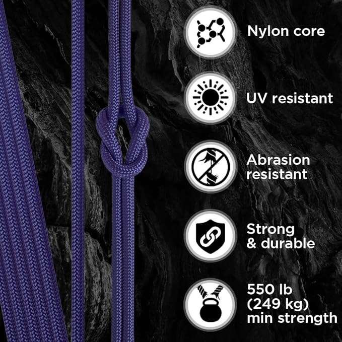 TECEUM Reflective Paracord Rope 1000 – 1000ft/200ft/100ft/50ft – 40+ Colors – Glow in The Dark – para Cord – Utility Rope for Survival, Hunting & Camping Gear – Nylon String, Camping Rope, Tent Cord