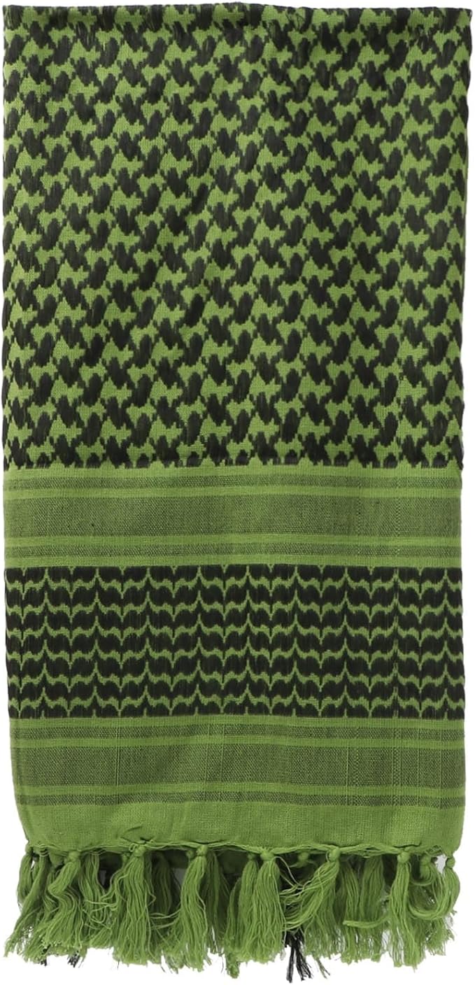 Ever Fairy Military Shemagh Tactical Desert Scarf Cotton Arab Keffiyeh Tactical Scarf Head Neck Face Wrap for Men Women