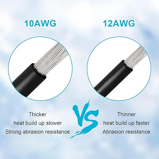 10AWG 1FT 2PCS XT60 Extension Cable 2 3 5 10 15 20 25 30 35 40 50 75 100FT XT60 Female to Male Connector for Portable Power Station Solar Panel RC Battery