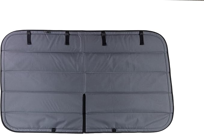 VanEssential Insulated Blackout Crew Window Cover Designed for Ford Transit Van Year 2015 to Current with NO Plastic Trim - Charcoal Gray