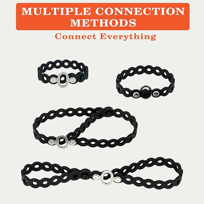 Modular Straps (4-Pack), Flexible Multi-Tool, Gear Strap for Outdoor Adventure, Survival, Camping, Travel, EDC