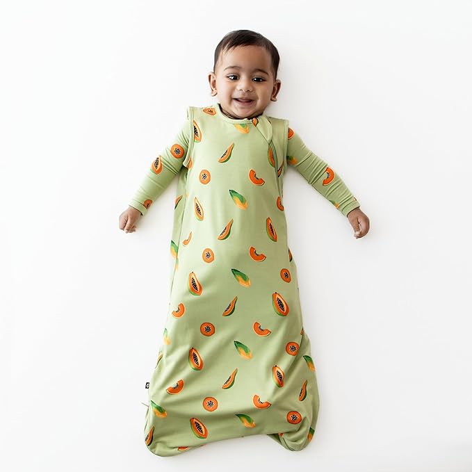 KYTE BABY Unisex Rayon Made From Bamboo Sleep Bag for Babies and Toddlers, 0.5 Tog (XL, Papaya)