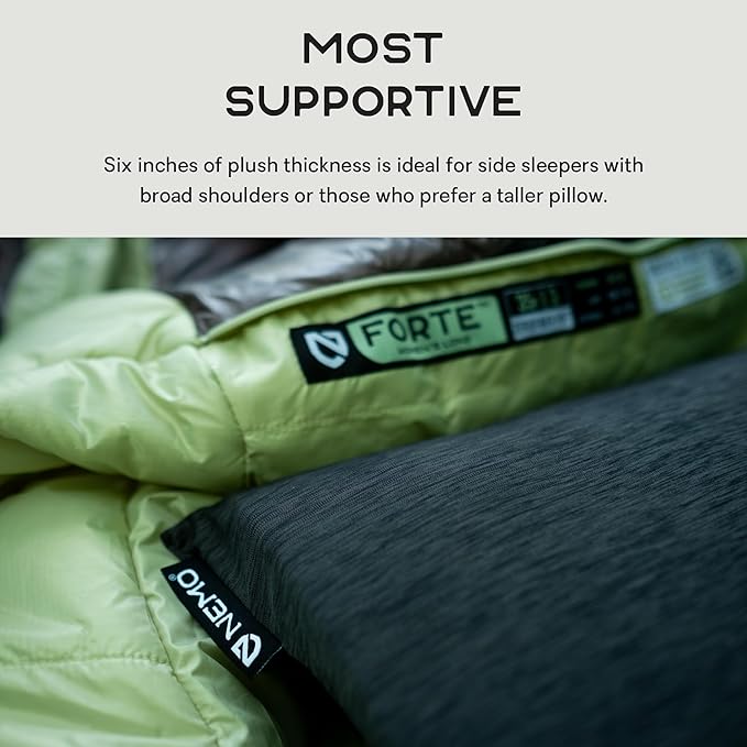 Nemo Equipment Fillo King Luxury Camping Pillow - Silt Stripe - One Size