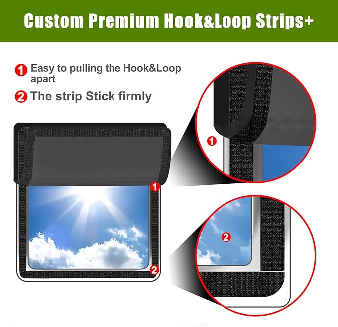RV Door Window Shade Cover 25" (L) x 16" (W), Foldable Hook&Loop Design, RV Blackout Window Cover with UV Protection, Waterproof Fabric, Reflective (1 Pack (16 ¼"L x 16 ¼"W))