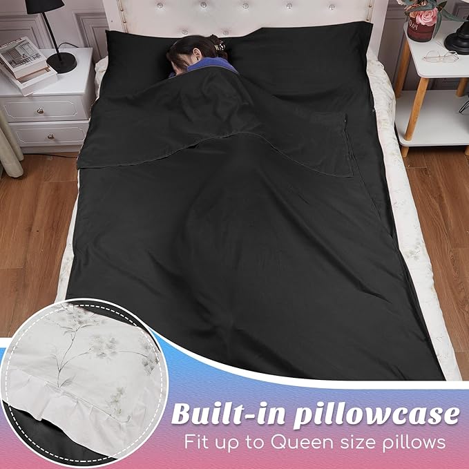 Irenare Self Tan Sleep Sack Reusable Body Self Tanners Lightweight Breathable Tanning Sleeping Sac for Bed Travel Sleeping Bag