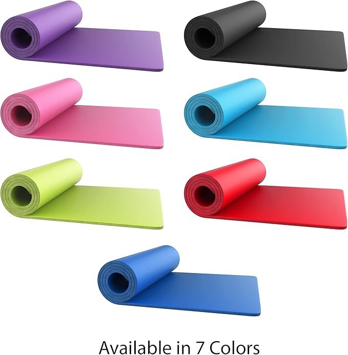Foam Sleeping Pad - Lightweight 1-Inch Mat for Camping, Cots, Tents, Backpacking, and Yoga - Non-Slip and Waterproof with Handle by Wakeman