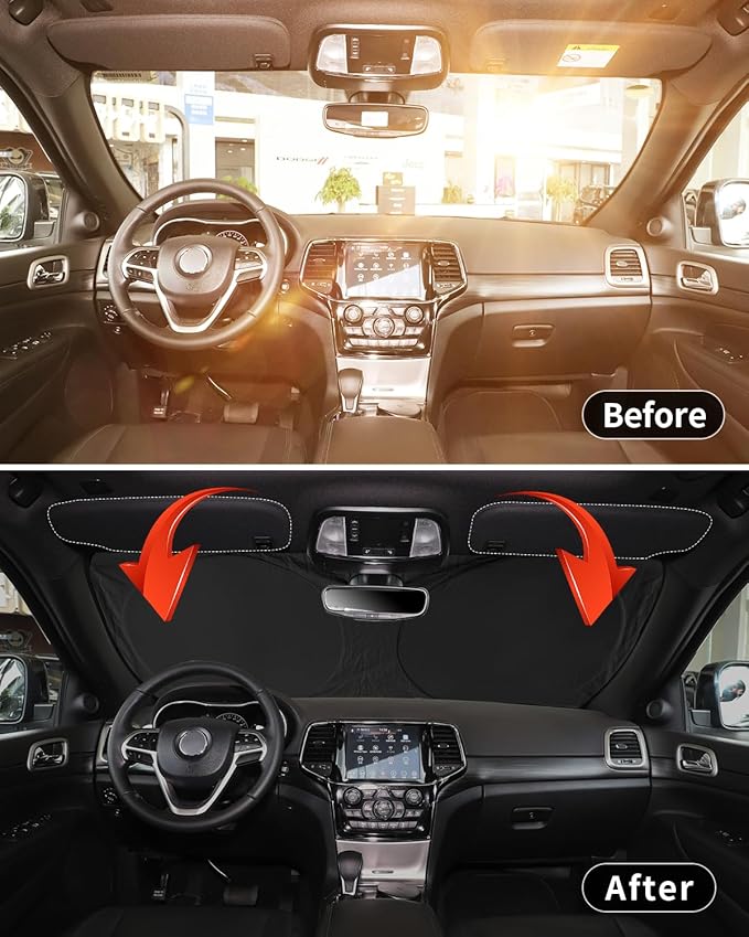 for X3 2019 Windshield Sun Shade Custom Fit for 2018-2025 BMW X3 X5 Foldable Sunshade Protector for X4 X7 X6 Front Windows Cover Shield Reflective Polyester Sun Visor Cover SUV Accessories
