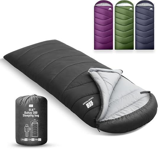 XXL Winter Sleeping Bags for Adults Cold Weather,Camping Sleeping Bag for Kids with Compression Sack,4 Season Camping Essentials Gear for Hiking,Traveling,Outdoor,Backpacking,Climbing