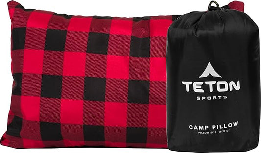 TETON Sports Camp Pillow; Great for Travel, Camping and Backpacking; Washable, Color