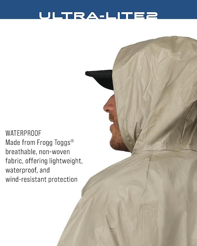 FROGG TOGGS Men's Ultra-Lite2 2-Layer Waterproof Breathable Rain Suit
