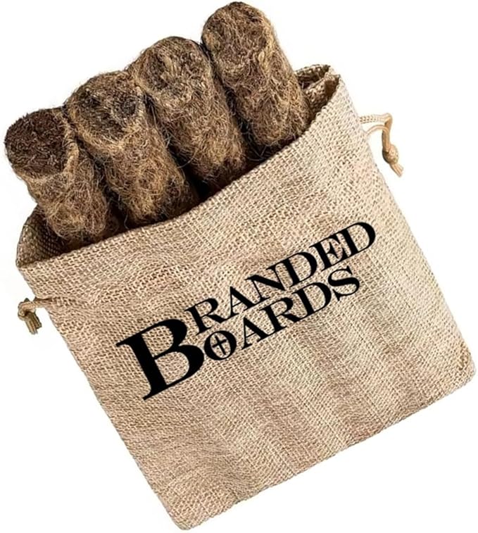 Bushcraft Fire Starter Kits. Ferrocerium Rod, Multi Tool Fire Striker, Waterproof Waxed Jute Rope Tinder, Survival Paracord, Emergency Whistle, Burlap Bag