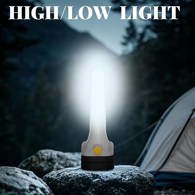 Rechargeable LED Flashlight High Lumens, 3-in-1 Flashlight with Spotlight Floodlight & Strobe, Super Bright Zoomable Tactical Flashlight Waterproof for Camping, Hiking, Emergency，Desk Lamp
