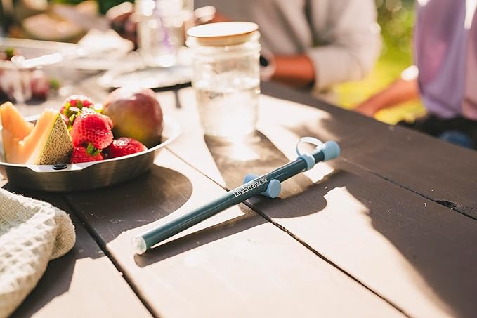 LifeStraw Sip Essential – Lightweight Water Filter Drinking Straw, Removes Bacteria, Parasites and Microplastics, Seaglass