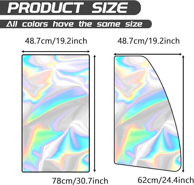 4 PCS Car Side Window Sun Shades, Foldable Sun Shade for Car Window Baby, Strong-Light Blocking & UV Protection Privacy Covers, Summer Essentials Accessory for Camping, Sleeping (Color)