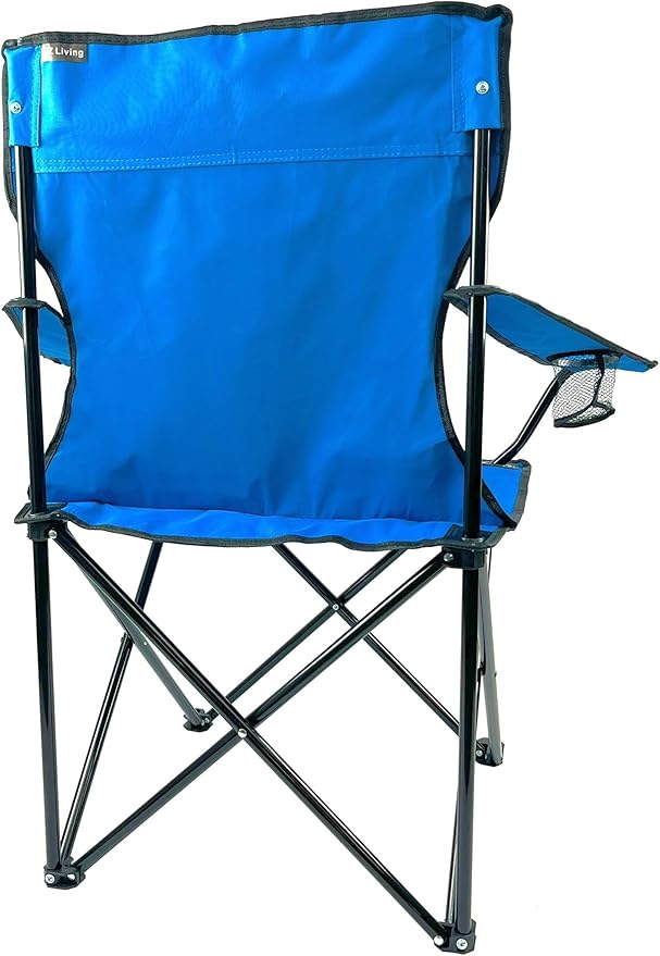 Folding Portable Outdoor Camping Chair[Large] (Blue)