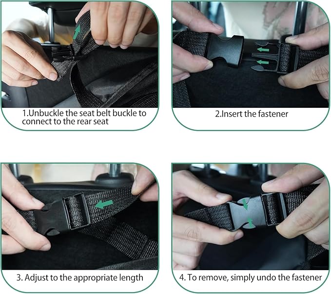 Hanging Car Trunk Organizer Fit For Hyundai Tucson Foldable Large Capacity 41.3x20 inch Backseat Trunk Organizers Storage, Car Accessories Interior, with Multi Pockets Black
