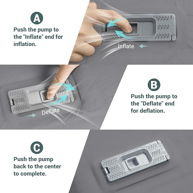 Elegear CumbreX™ Self Inflating Sleeping Pad, Built-in Electric Pump 3.15" Ultra-Thick Memory Foam Camping Mattress with Pillow Foam Sleeping Pad for Camping R-Value 9.5 Foam Camping Pad for Travel