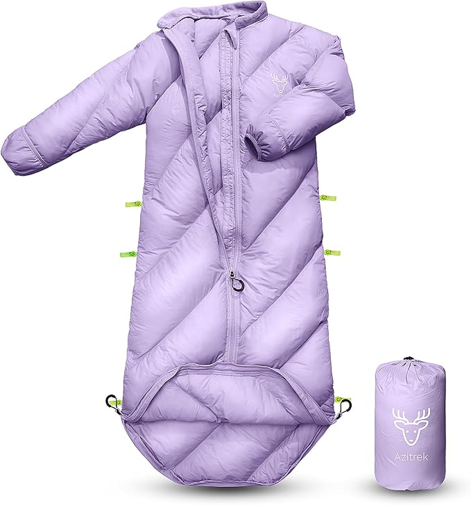 Walkable Toddler Sleeping Bags for Kids, Boys Girls (2T-4T) - Puffy Camping Sleeping Sack for Indoor, Outdoor, Travel, Sleepover, Slumber Party (up to 46 in)- Machine Washable, Lightweight