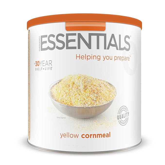 Emergency Essentials Yellow Cornmeal | Allergy Friendly Pantry Staple | 64 Serving #10 Can | Dehydrated for Everyday Use and Long Term Food Storage | 30 Year Shelf Life