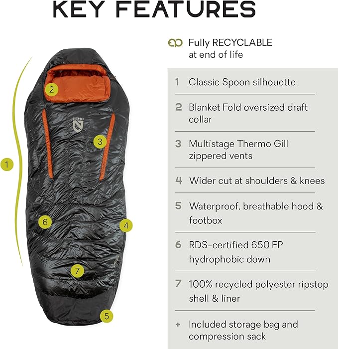 NEMO Equipment Disco Men's & Women's Endless Promise Down Sleeping Bag