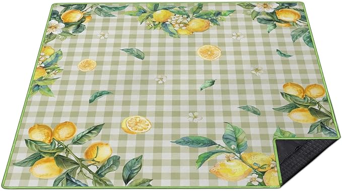 Supfitness Extra Large Picnic Blankets Waterproof Foldable (80"x 80") Boho Beach Blanket Waterproof Sandproof,3-Layer Thicking Mat Outdoor Packable Camping Blanket