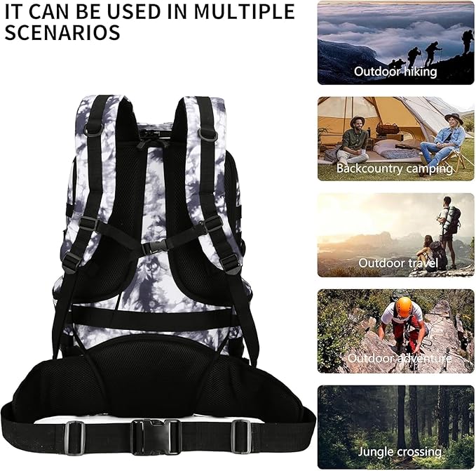 50L Military Tactical Backpack 3 Day Assault Pack Molle Daypack Hiking Backpack for Men and Women
