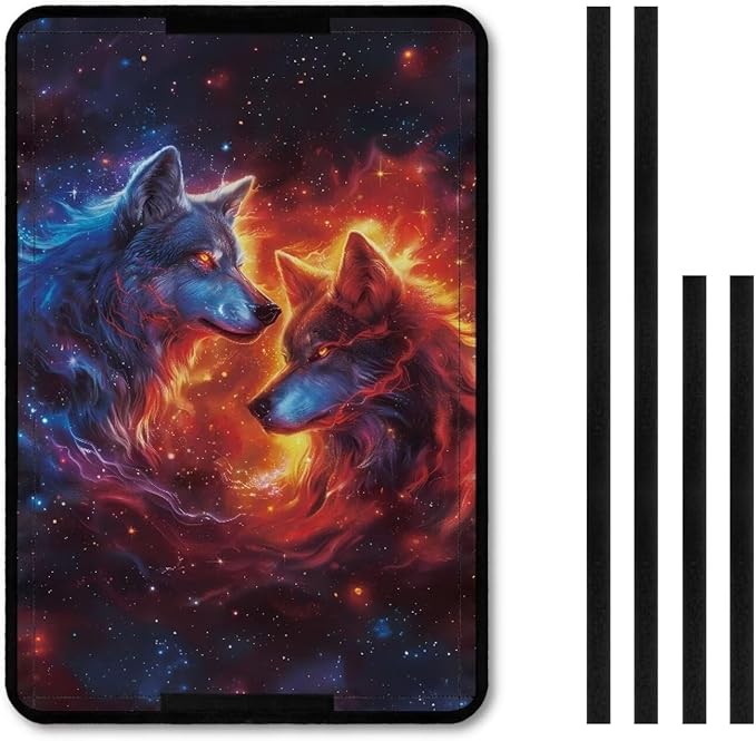 RV Door Window Shade Cover, Wolf Print Reflective Privacy Camper Sun Shade UV Rays Protector Window Shade RV/Camper/Trailer Door Window Shade for Camper