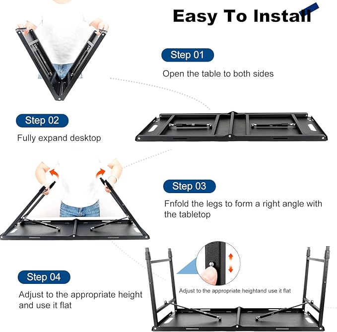 Tactical Camping Table with Adjustable Height, Collapsible Table Lightweight with Carry Bag for Camping, Travel expeditions, Hiking, Picnics, BBQs & Beach Trips