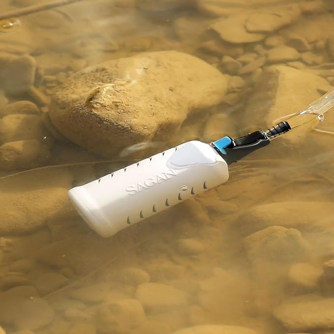 Sagan Life Water Filter Straw, Water Purifier, Ultralight Backpacking Water Filter, Hiking, Camping, Survival, Travel, 2’ Tubing extends to 4’, Purifies 250 Gal