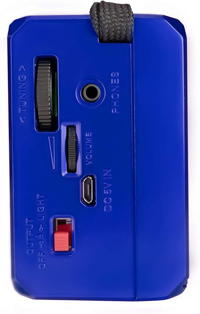 QFX R-37-BL 6-Band (AM, FM, SW1 - SW4) Bluetooth LED Flashlight Solar Radio (2021 Model)