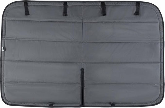 Extra-Thick Magnetic Insulated Sliding Door Window Cover for 2015-2026 Ford Transit Medium and High Roof Vans with NO Plastic Trim, Blackout Privacy Sun Shades for Stealth Camping – Dark Gray