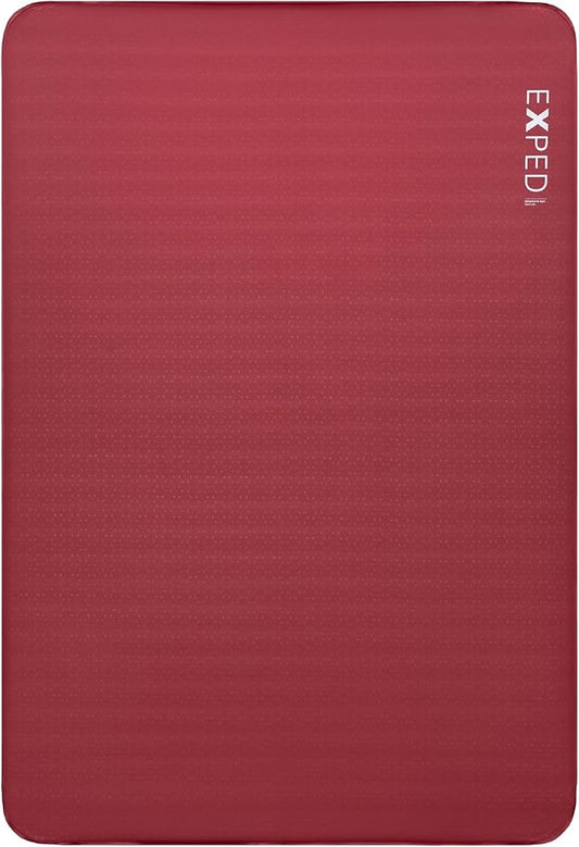 Exped MegaMat Max Duo Long Wide Plus - Self Inflating Plush Sleeping Mat, 6” Foam Pad, Pump Included