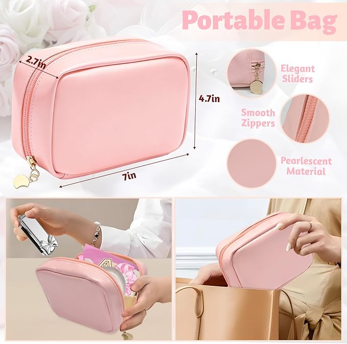 Women's Wedding Emergency Kit for Bride Wedding Survival Set with Makeup Bag, 42 Pc Wedding Daily Travel Essential Items