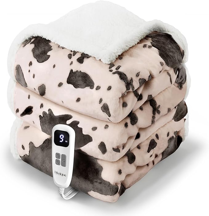Heated Blanket Full Blanket - Fast Heating Electric Blanket, Soft Flannel Heated Full with 4 Time Settings,10 Heating Settings, Warm Gifts for Women & Mom & Grandma(72"x84"Light Coral)