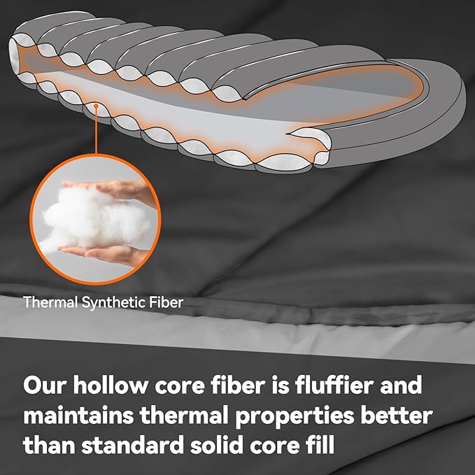MEREZA Mummy Double Sleeping Bag for Adults with Pillow Cold Weather 0 Degree 2 Person Sleeping Bag for Big Tall Mens Couples Family Camping