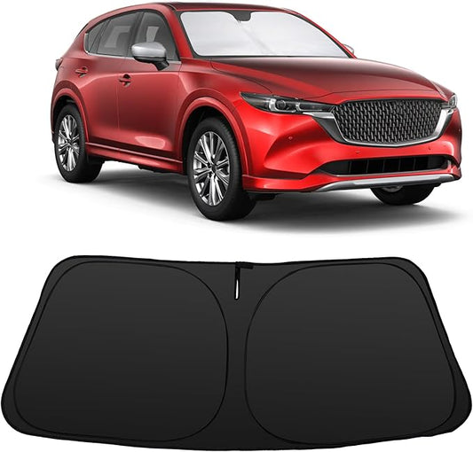 Windshield Sun Shade Custom Fit for 2017-2026 Mazda CX5 CX-5 Accessories Front Window Sunshade Shield Blocker Keeps Car Cool