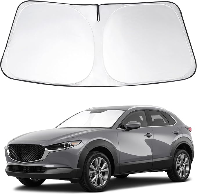 Windshield Sun Shade Custom Fit 2019-2023 2024 2025 2026 Mazda CX-30 CX30 Accessories Foldable Sun Visor Protector Sunshade Front Window Covers