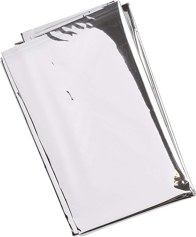PrimaCare CS-6835 Sterile Foil Baby Bunting Blanket for Newborns and Infant, Disposable Emergency Heat Saving, 30" x 17"