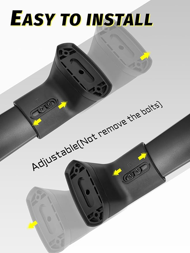 Rav4 2019-2025 Lockable Roof Rack Cross Bars, Black Aluminum Roof Rack, Fit Flush Side Rails (Not for Adventure/TRD Off-Road/Hybrid Woodland Edition/22-24LE)